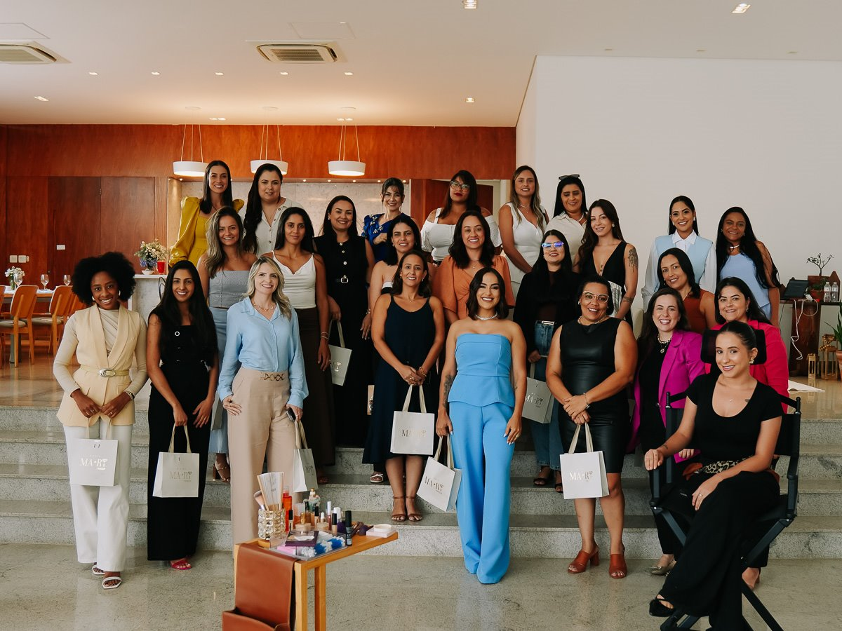 Participantes do Essência do Lar reunidas para uma foto